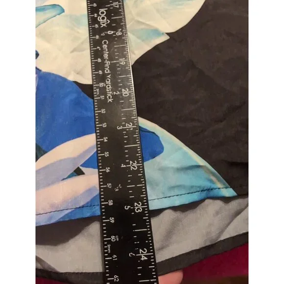 DKNY Jeans Women's Black Floral Blouse Size L - Picture 7 of 7